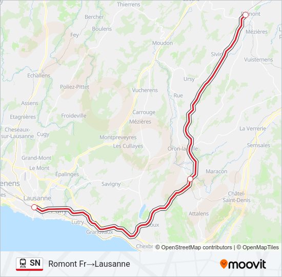SN Train Line Map