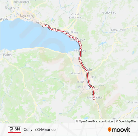 SN Train Line Map