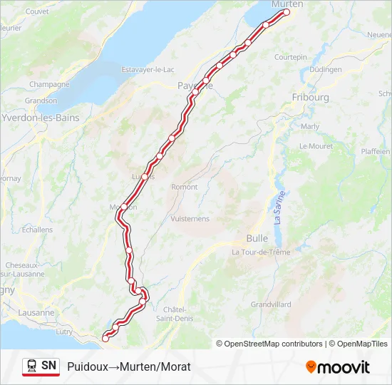 SN Train Line Map