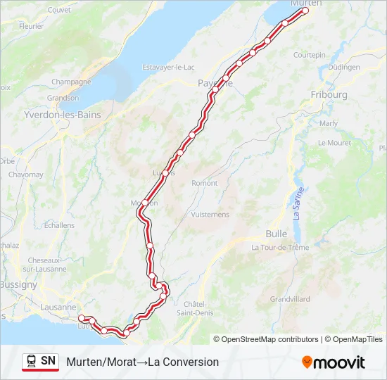 SN Train Line Map