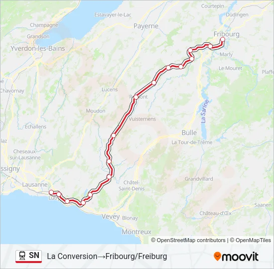 SN Train Line Map