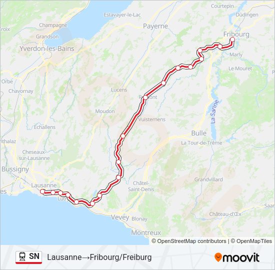 SN Train Line Map