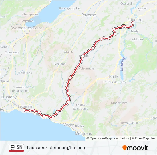SN Train Line Map