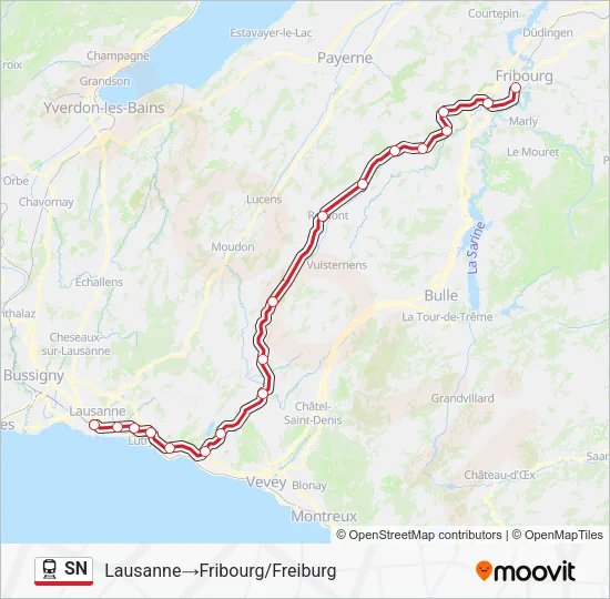 SN Train Line Map