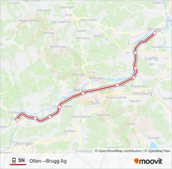 SN Train Line Map