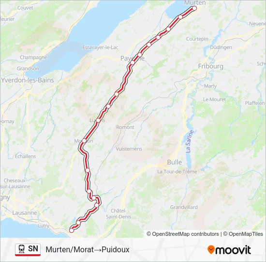 SN Train Line Map