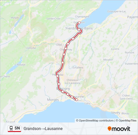 SN train Line Map