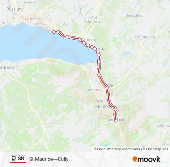 SN Train Line Map