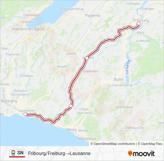 SN Train Line Map