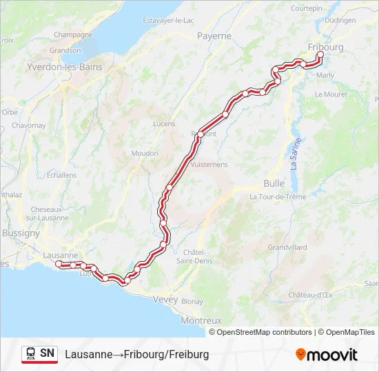 SN Train Line Map