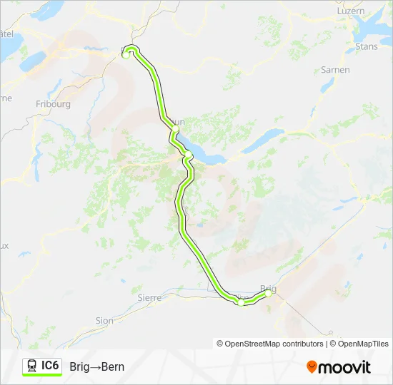 IC6 Train Line Map