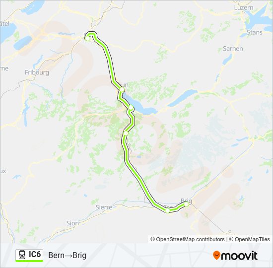 IC6 train Line Map