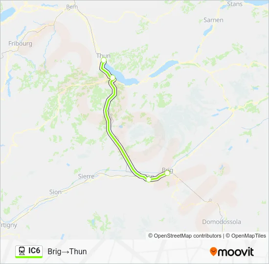IC6 Train Line Map