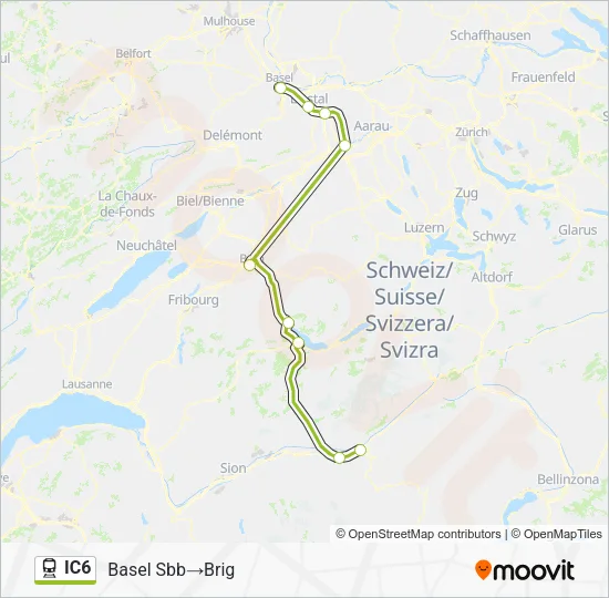 IC6 Train Line Map