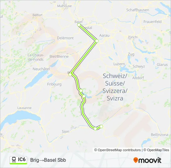 IC6 Train Line Map