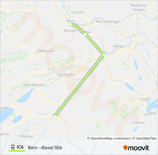 IC6 Train Line Map