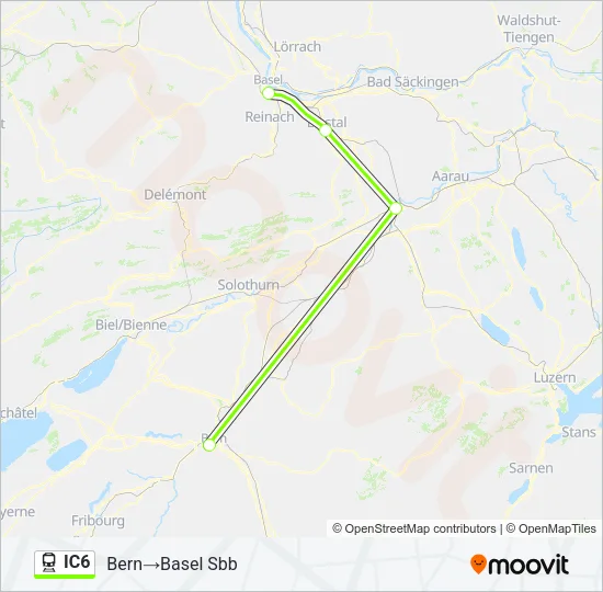 IC6 Train Line Map