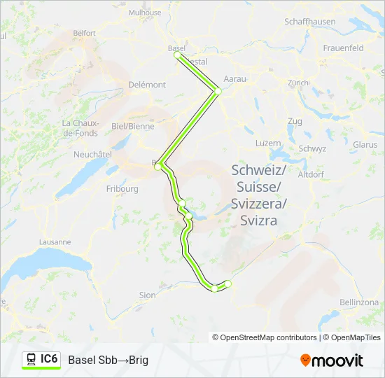 IC6 Train Line Map