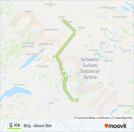 IC6 Train Line Map