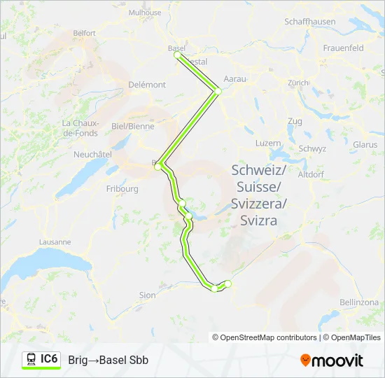 IC6 Train Line Map
