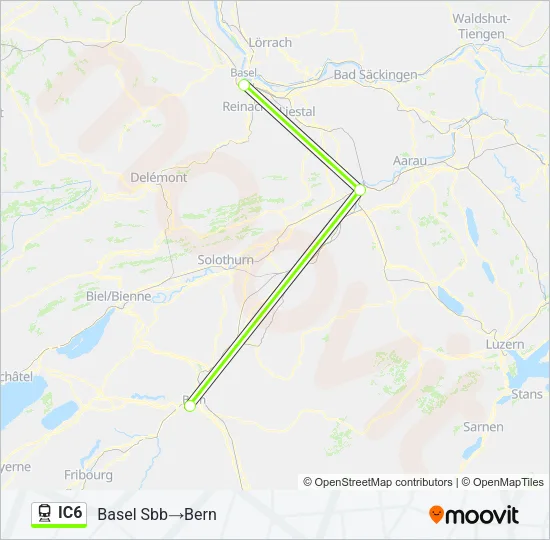 IC6 Train Line Map