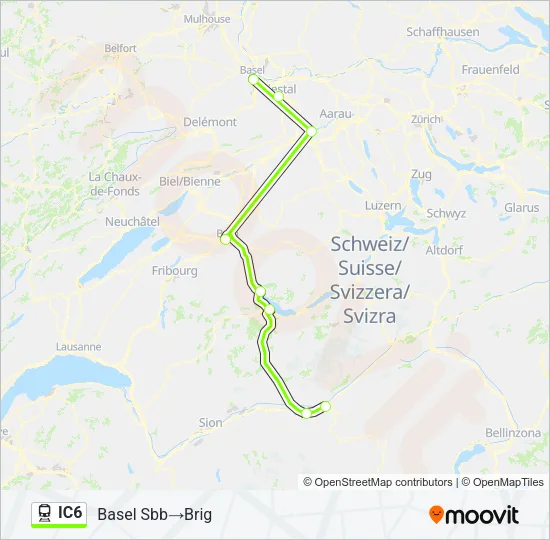 IC6 Train Line Map