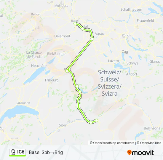IC6 Train Line Map