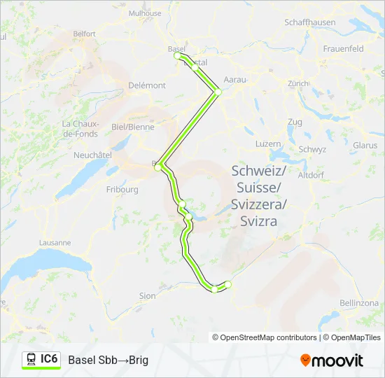IC6 Train Line Map