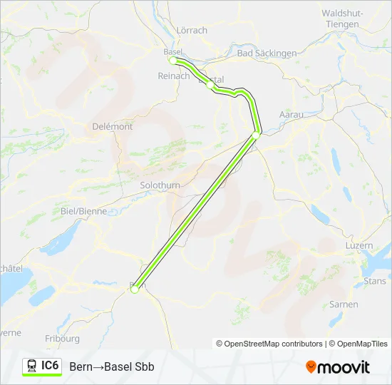 IC6 Train Line Map