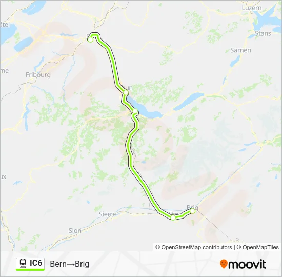 IC6 Train Line Map