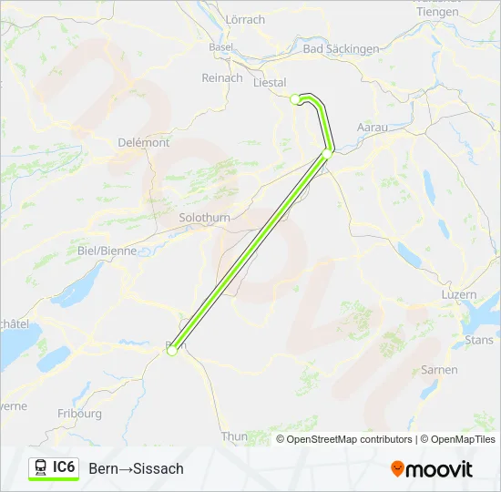 IC6 Train Line Map