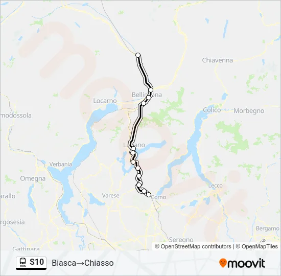 S10 Train Line Map