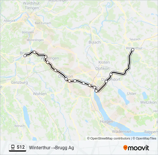 S12 Train Line Map