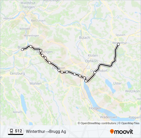 S12 Train Line Map