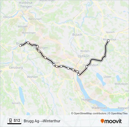 S12 Train Line Map