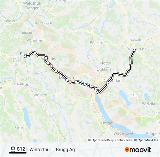 S12 Train Line Map