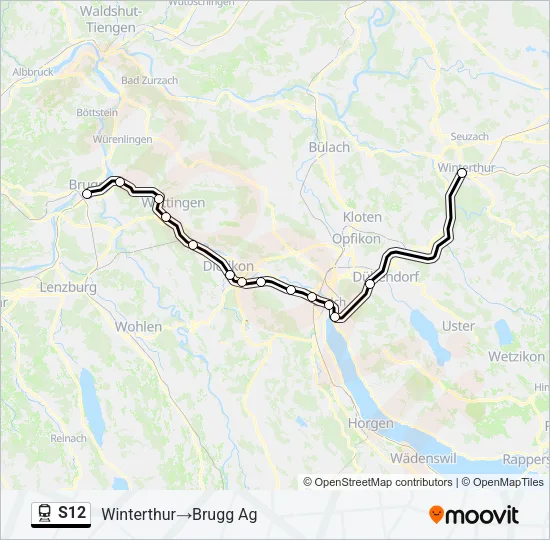 S12 Train Line Map