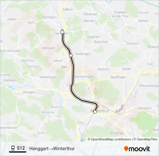 S12 Train Line Map