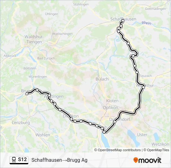 S12 Train Line Map