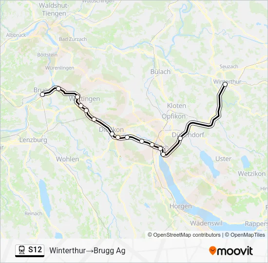 S12 Train Line Map