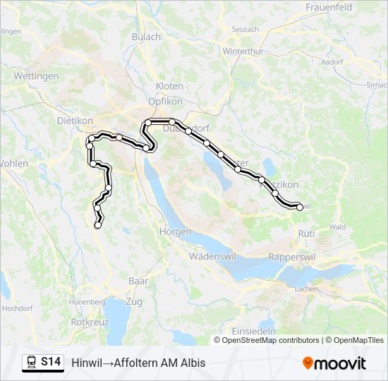 S14 Train Line Map
