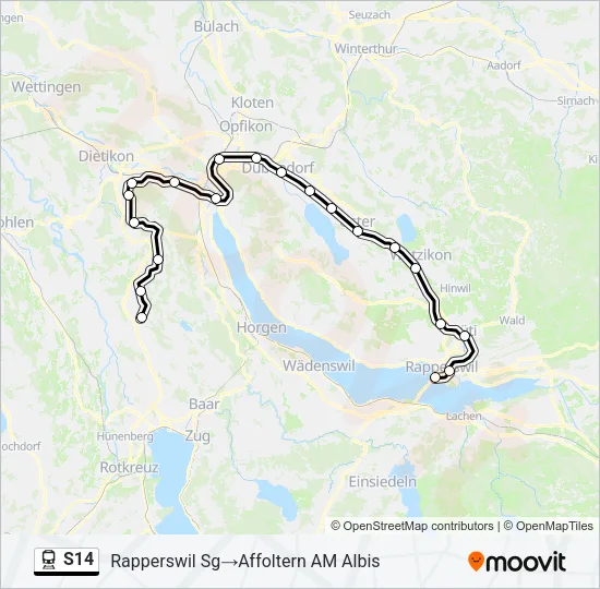 S14 Train Line Map