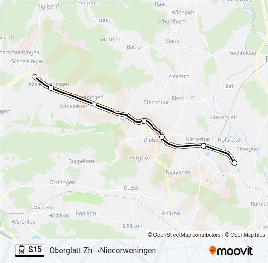 S15 Train Line Map