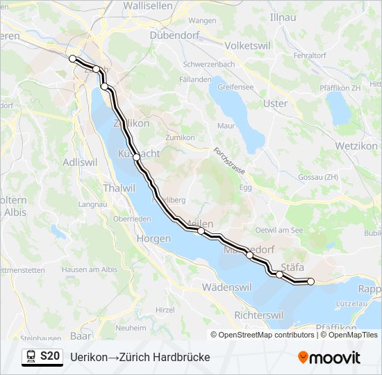 S20 Train Line Map