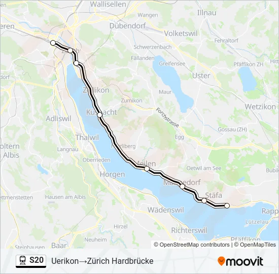 S20 Train Line Map