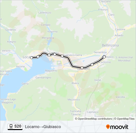 S20 Train Line Map