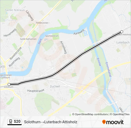 S20 Train Line Map