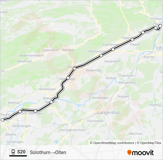 S20 Train Line Map