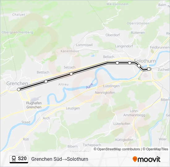 S20 Train Line Map