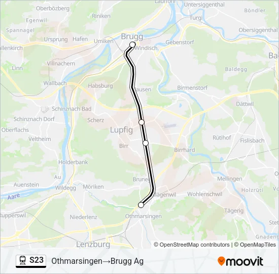 S23 Train Line Map